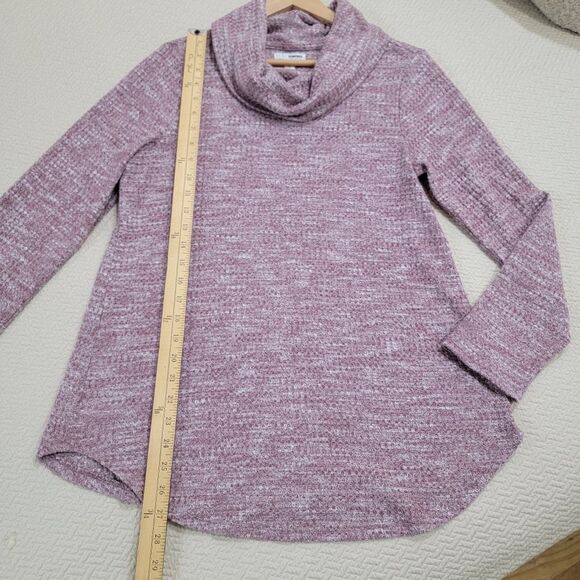 Sonoma Heather Red Cowl Neck Knit Top Size Medium see close photo for color - Picture 8 of 12